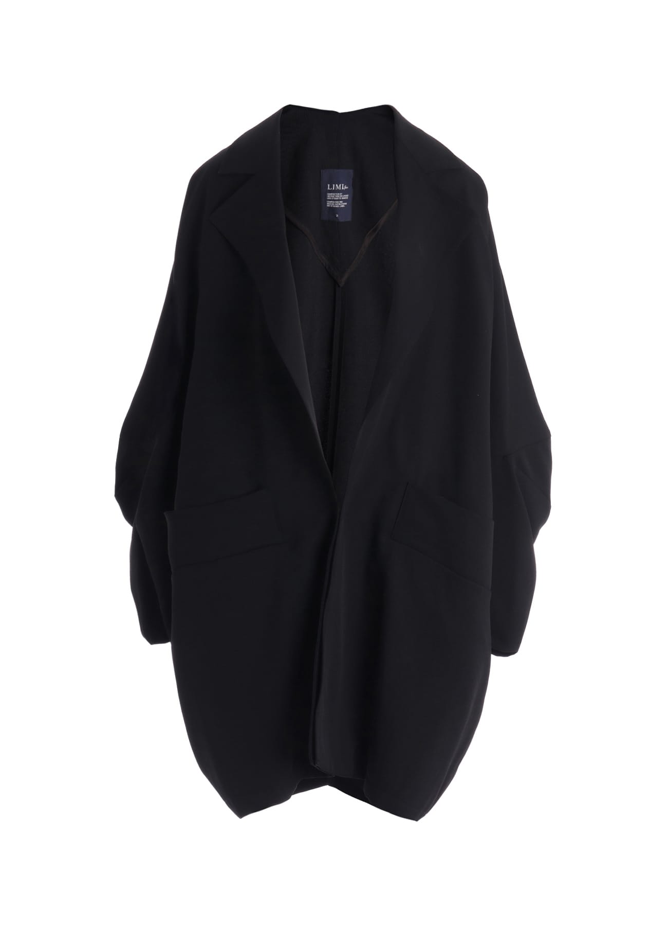 WOOL GABARDINE ELBOW PATCH LONG JACKET