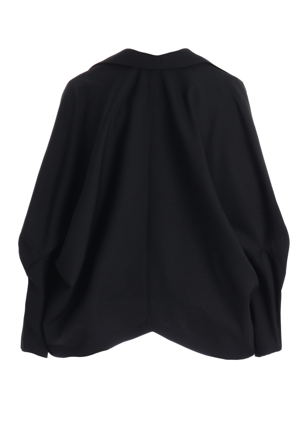 WOOL GABARDINE ELBOW PATCH SHORT JACKET