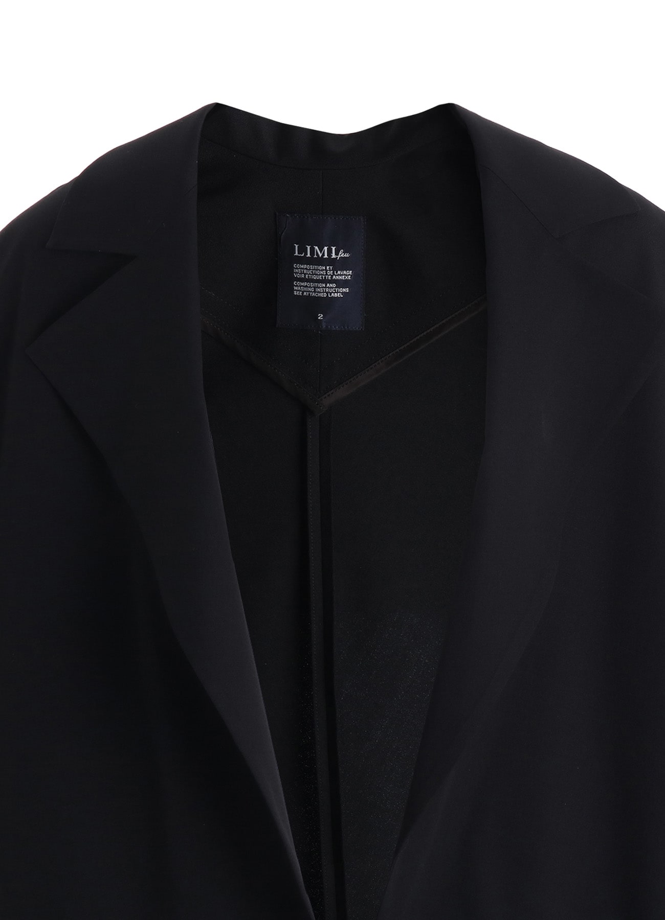 WOOL GABARDINE ELBOW PATCH SHORT JACKET