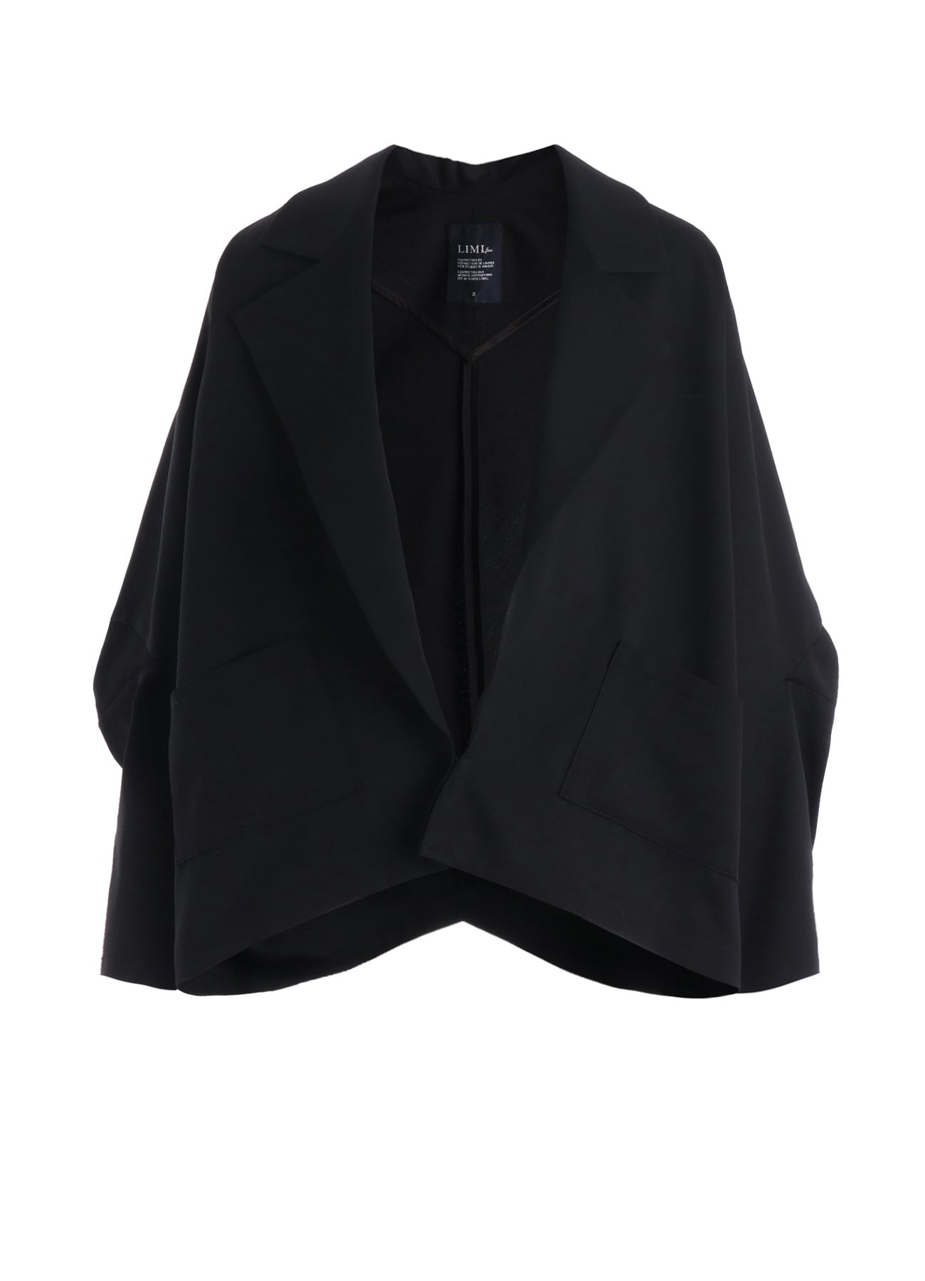 WOOL GABARDINE ELBOW PATCH SHORT JACKET