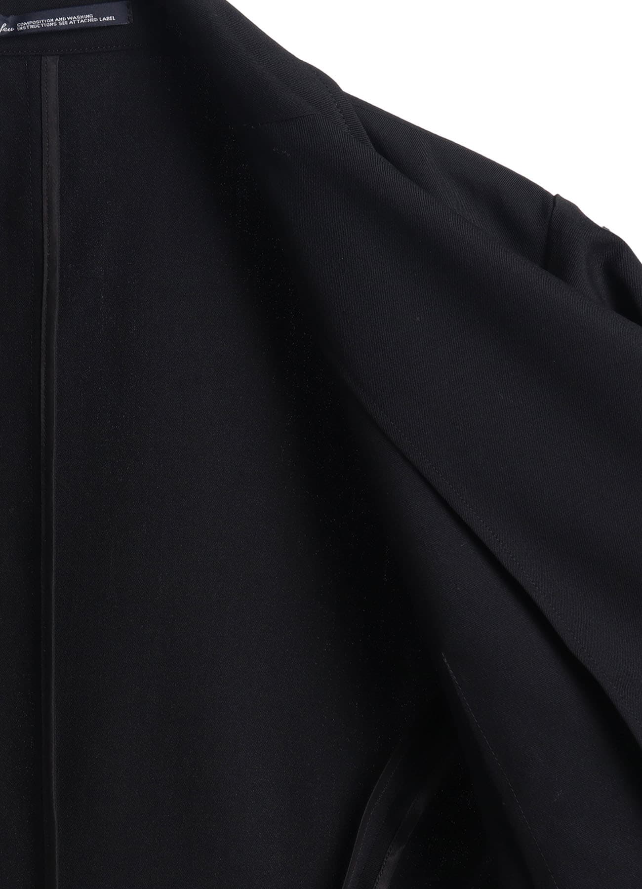 WOOL GABARDINE BACK LONG JACKET