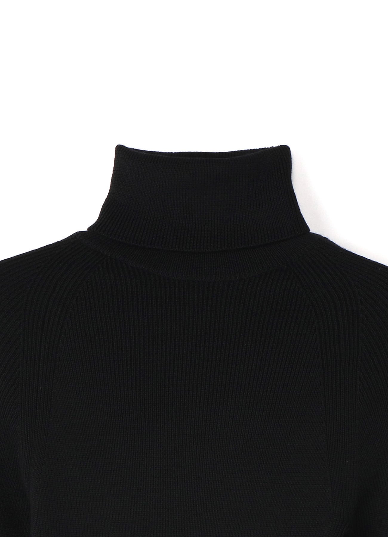 STANDARD WOOL PLAIN SIDE STITCH WASHABLE SHORT TURTLE NECK KNIT