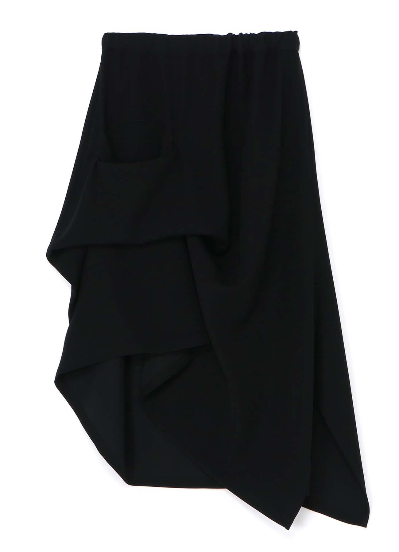 Double Satin Irregular Hem Skirt(S Black): LIMI feu｜THE SHOP 