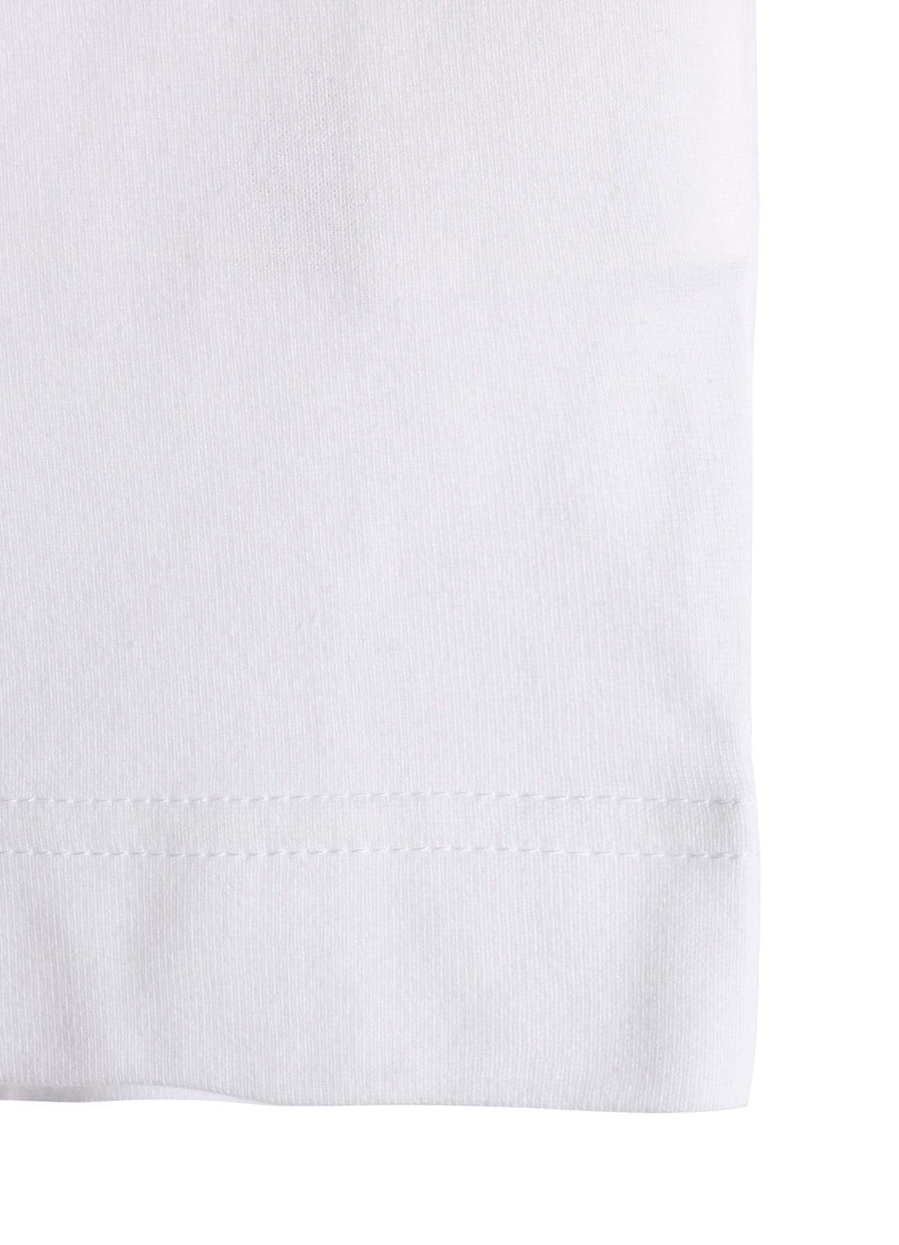 RIBBON TAPE DETAIL LONG-SLEEVE LONG T-SHIRT