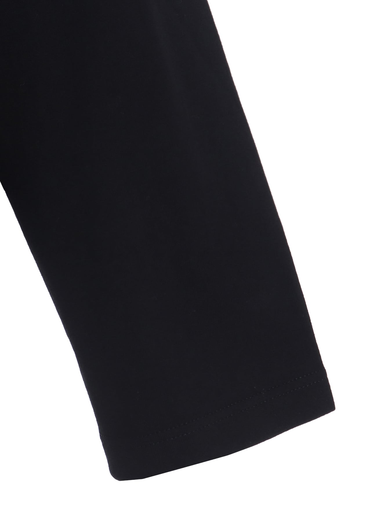 RIBBON TAPE DETAIL LONG-SLEEVE LONG T-SHIRT