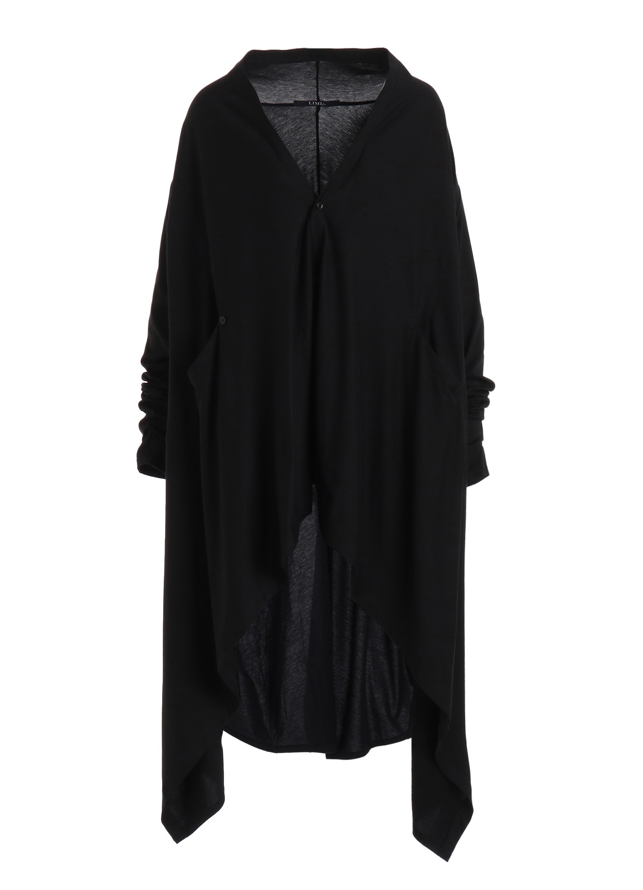 LYOCELL / COTTON JERSEY DRAPE LONG CARDIGAN