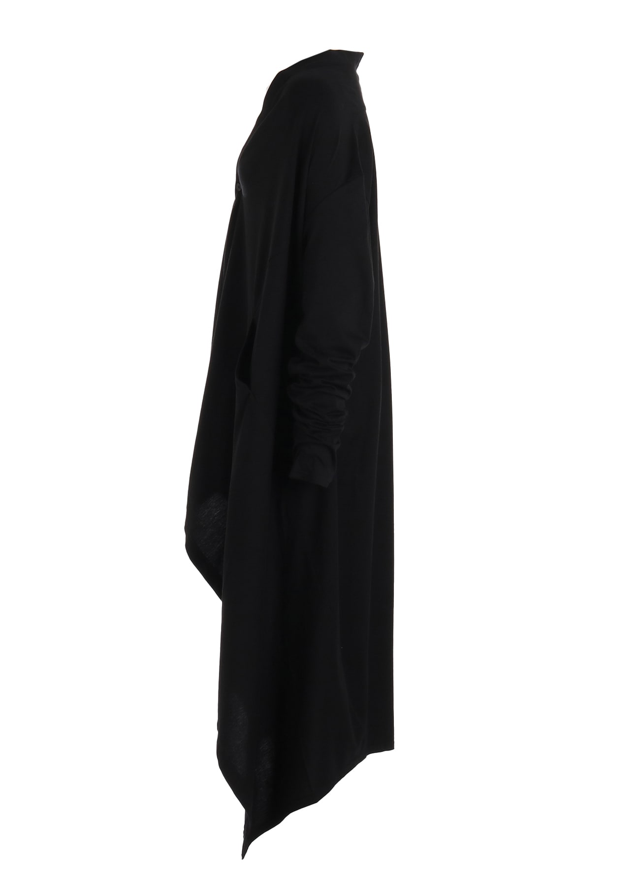 LYOCELL / COTTON JERSEY DRAPE LONG CARDIGAN