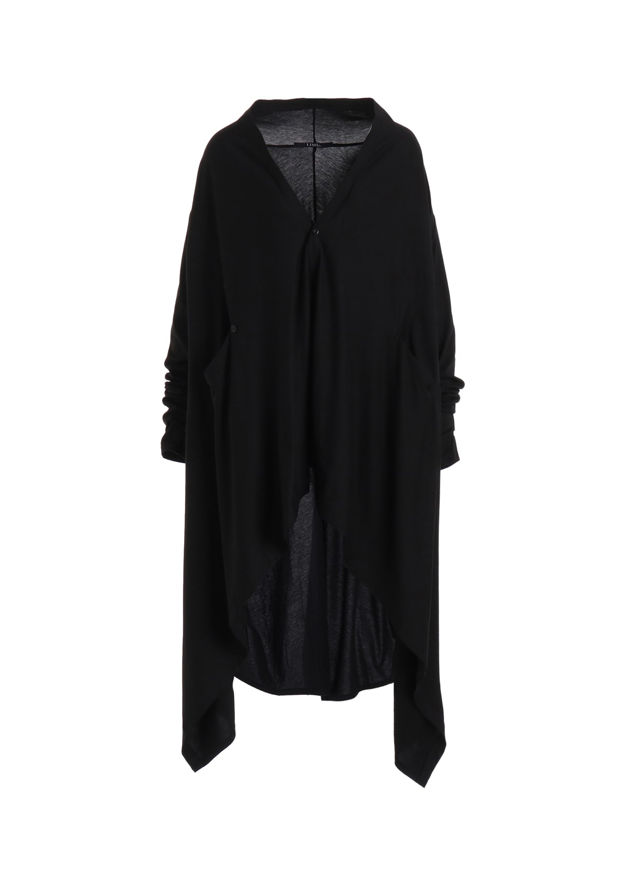LYOCELL / COTTON JERSEY DRAPE LONG CARDIGAN