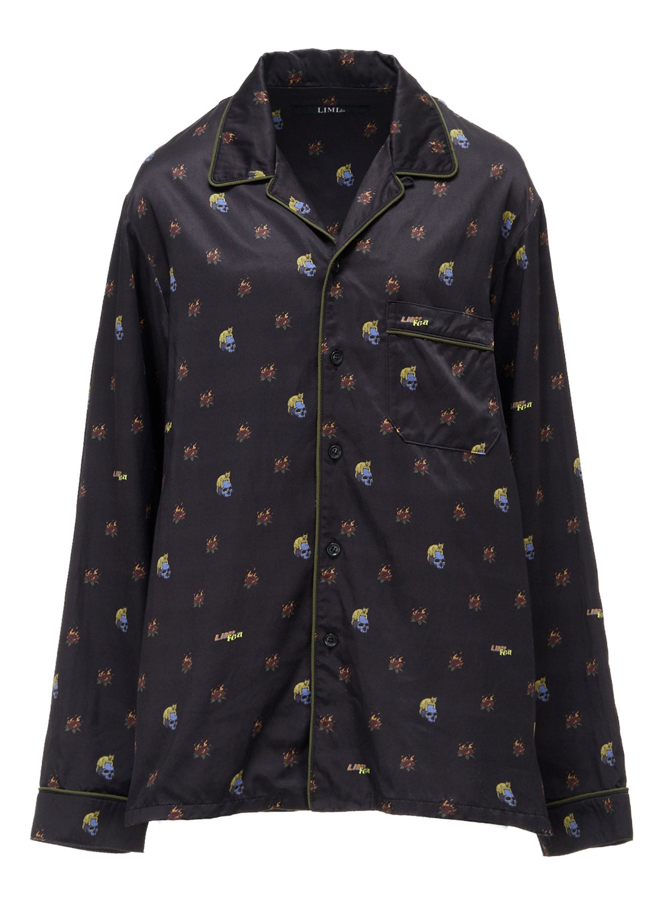 LIMI feu×HIROTTON RY/C SATIN PAJAMA SHIRT