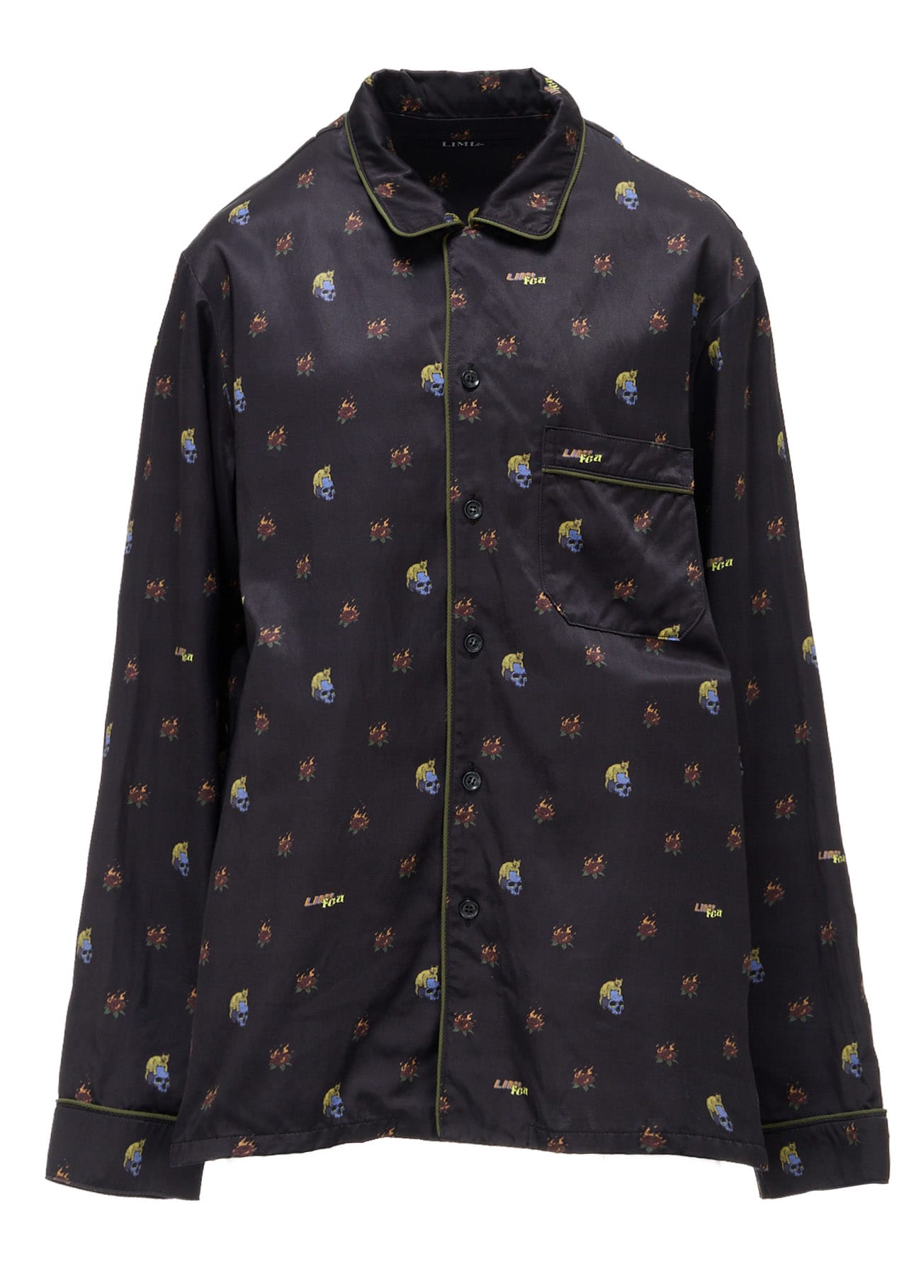 LIMI feu×HIROTTON RY/C SATIN PAJAMA SHIRT