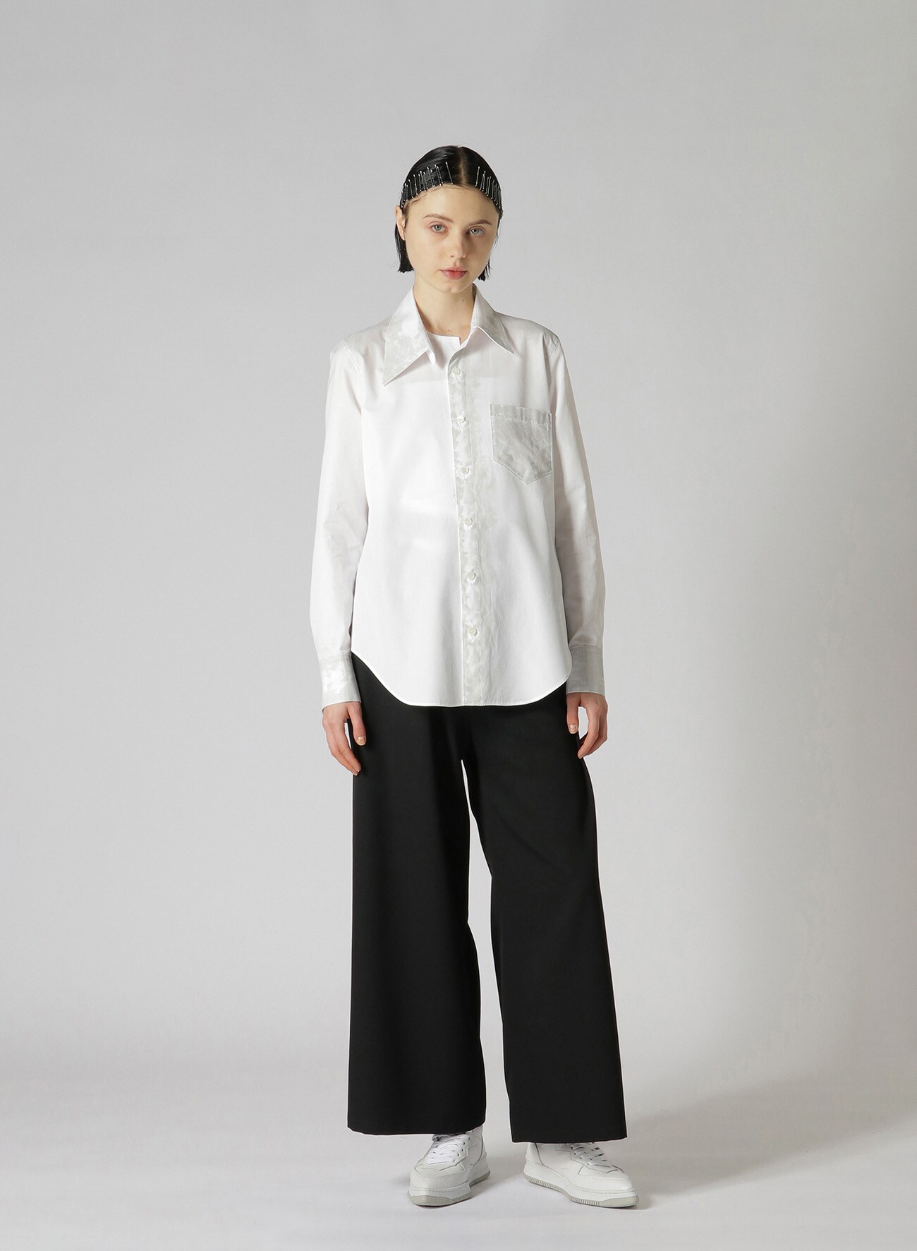Painted Broad Asymmetry Shirt A