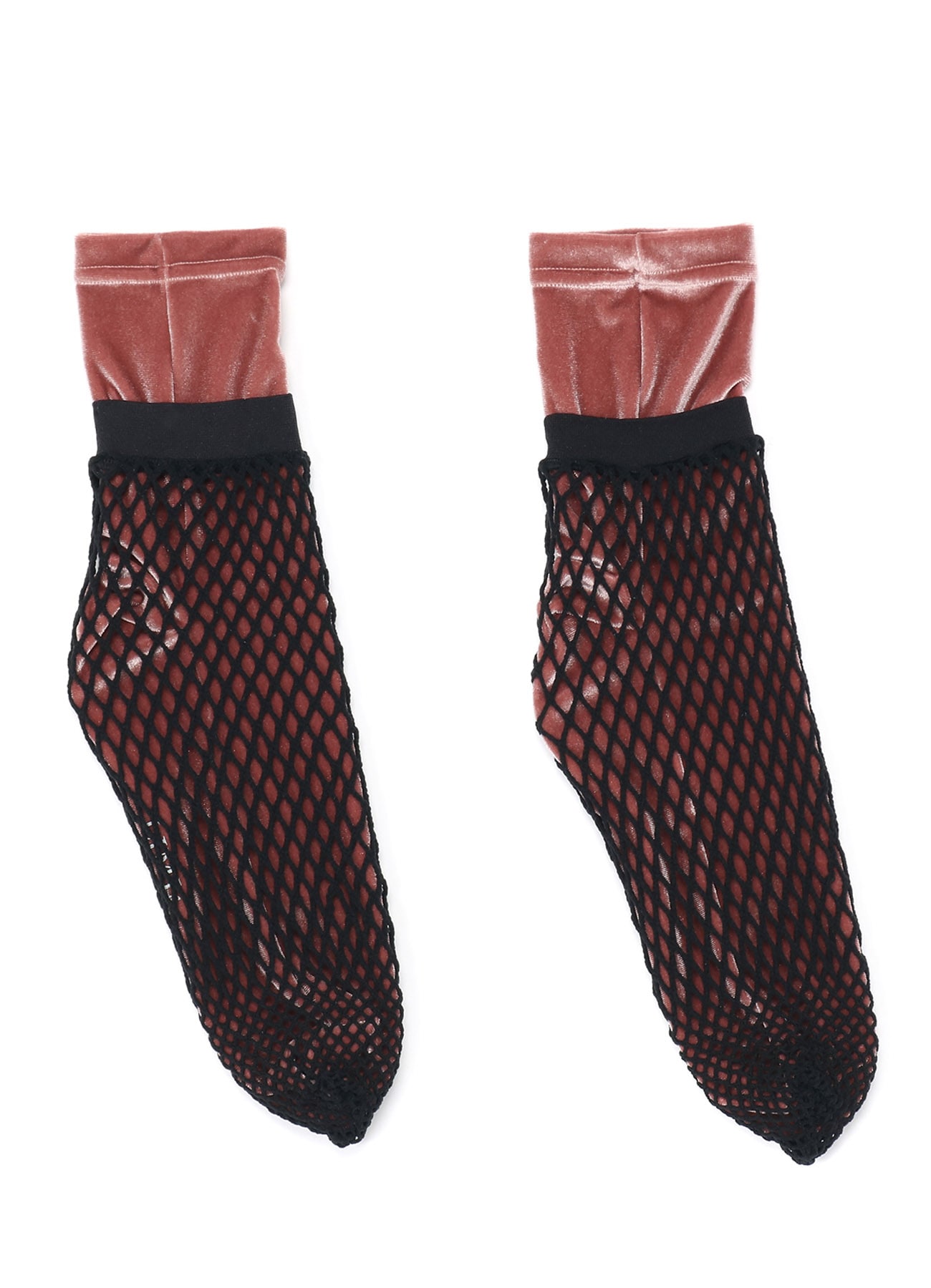Stretch Velour Net Layered Socks