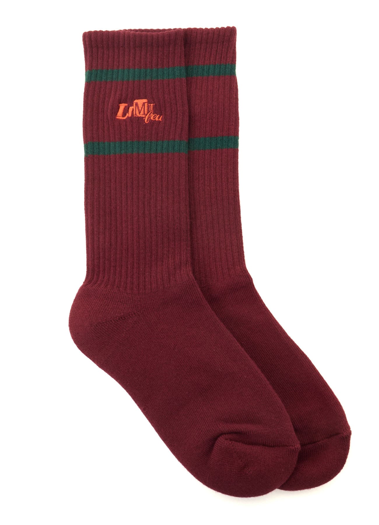LIMI feu×HIROTTON EMBROIDERED RIB SOCKS