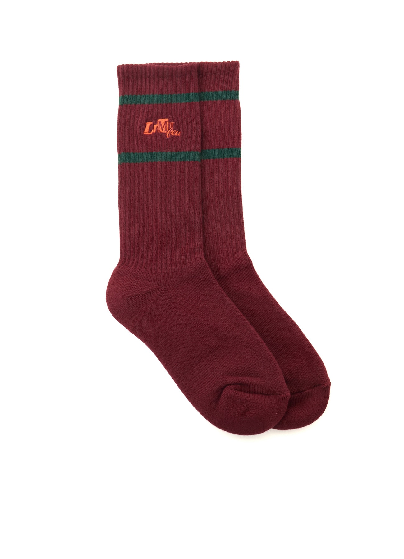 LIMI feu×HIROTTON EMBROIDERED RIB SOCKS