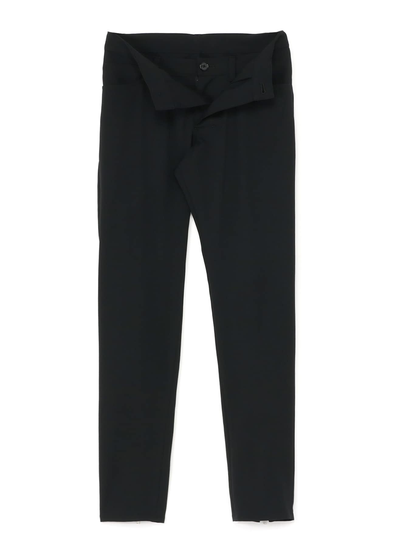 W/Gabardine Front Open Design Pants