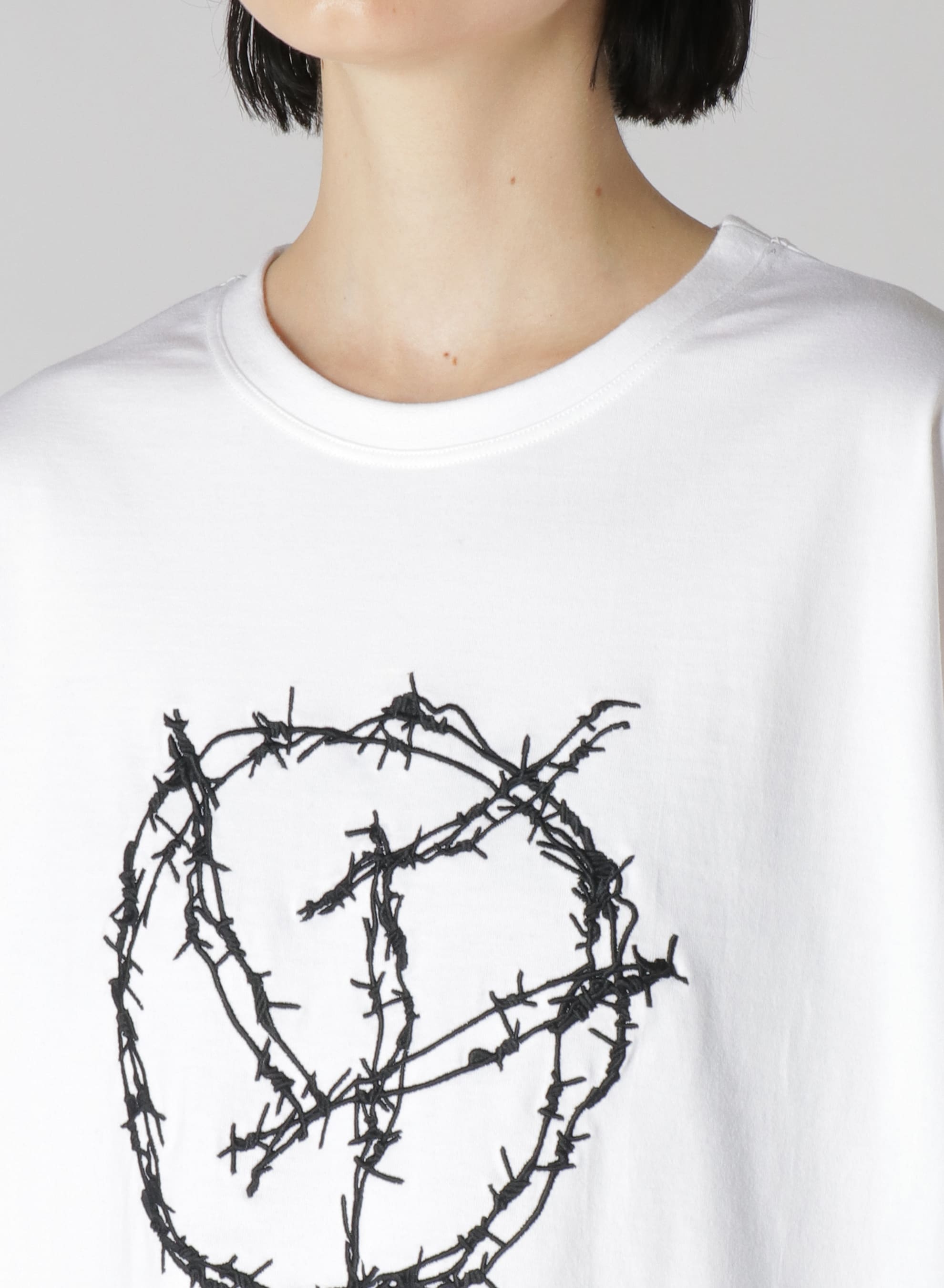 LF Barbed Wire Embroidery Oversize T