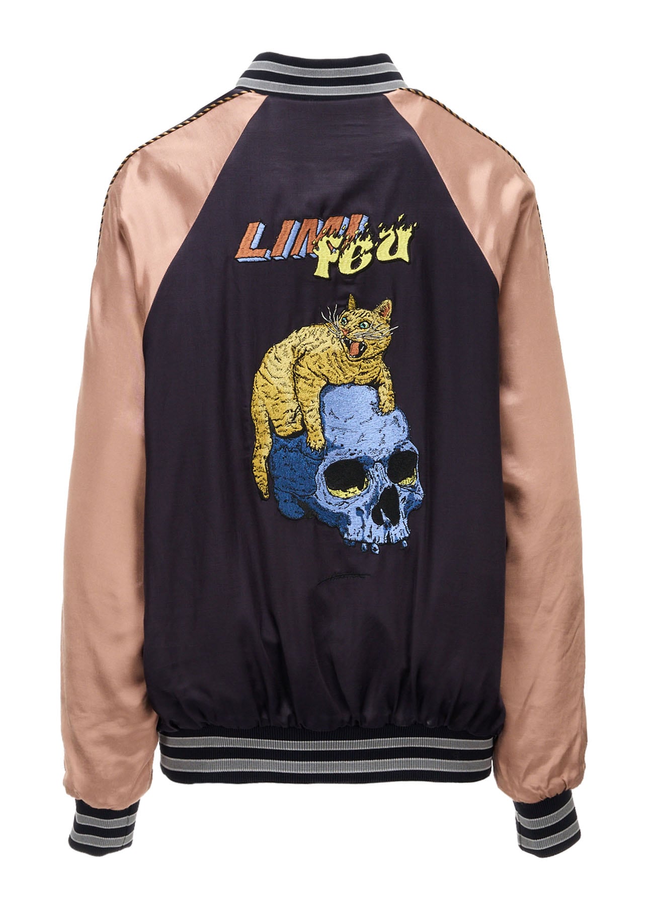 LIMI feu×HIROTTON SATIN+VELVETEEN COMBINATION REVERSIBLE BLOUSON