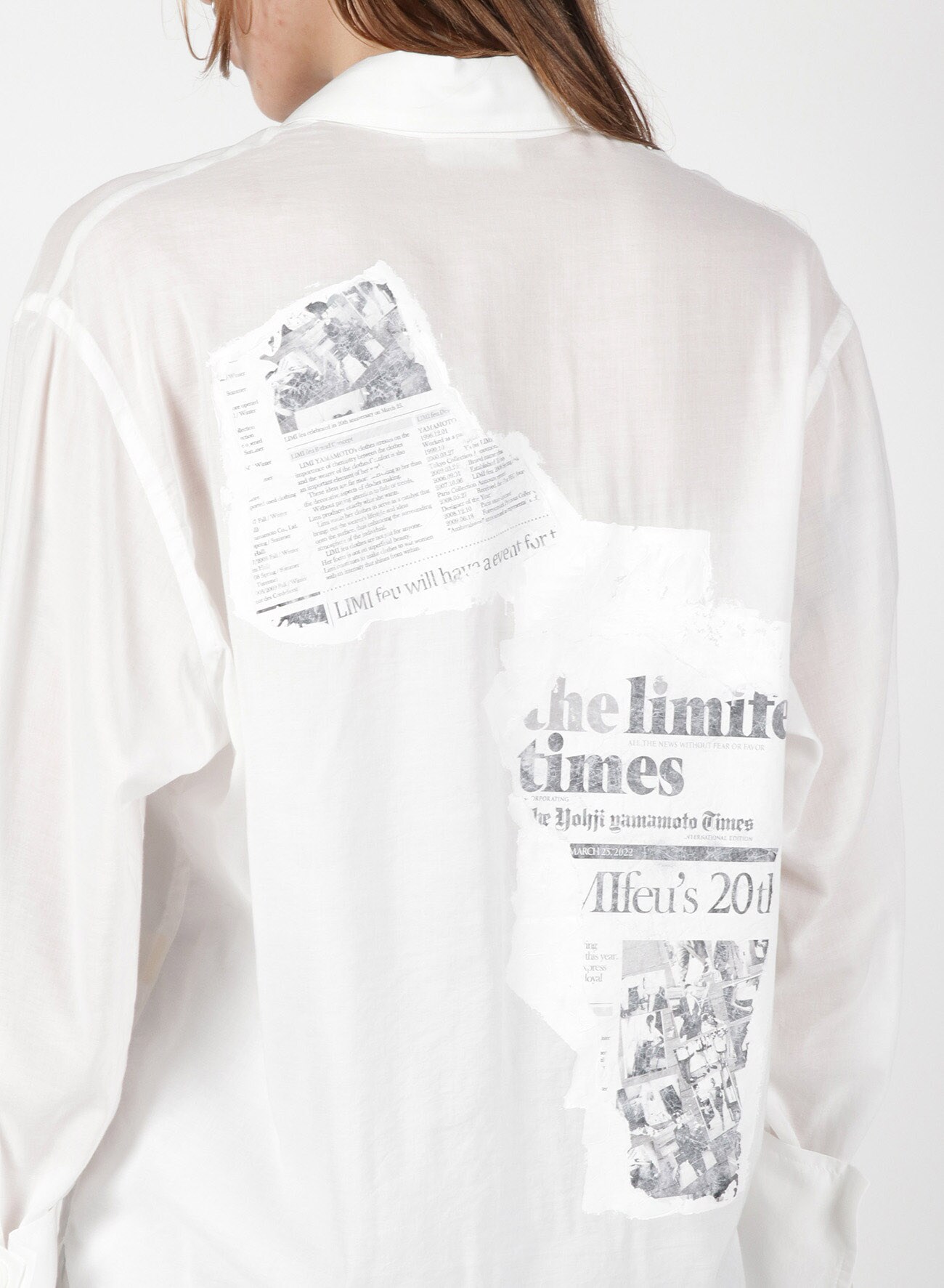 Newspaper A Big Cuffs Pocket Shirt(S White): Vintage 1.1｜THE SHOP
