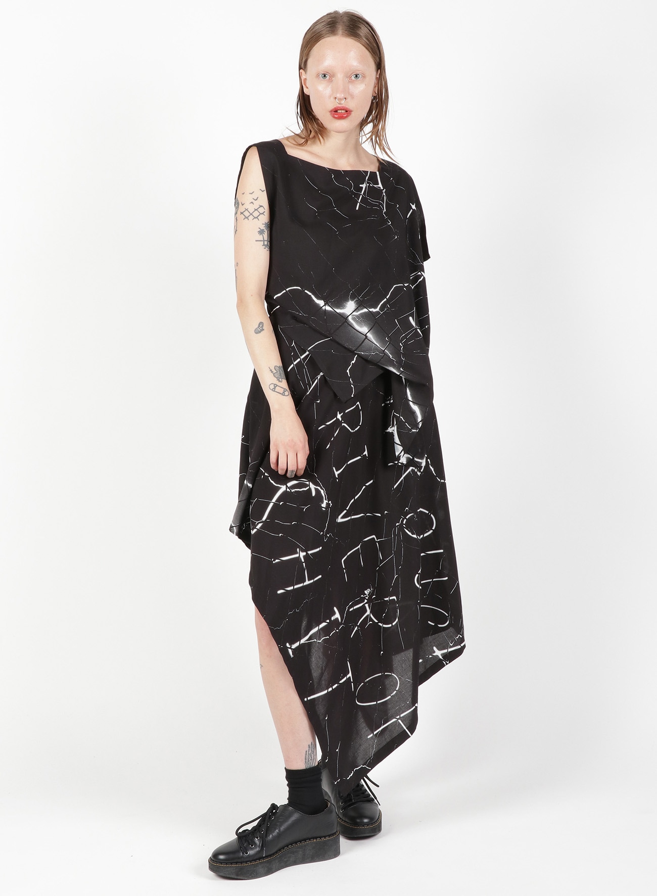 Wire Mesh Square Dress B(S Black): Vintage 1.1｜THE SHOP YOHJI 