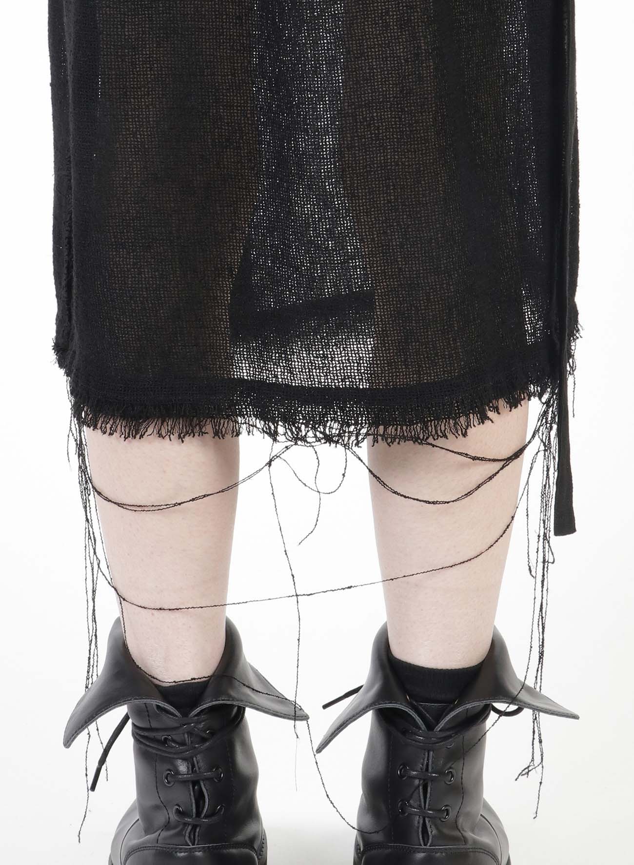 Leno Cloth Suspender Belt Skirt