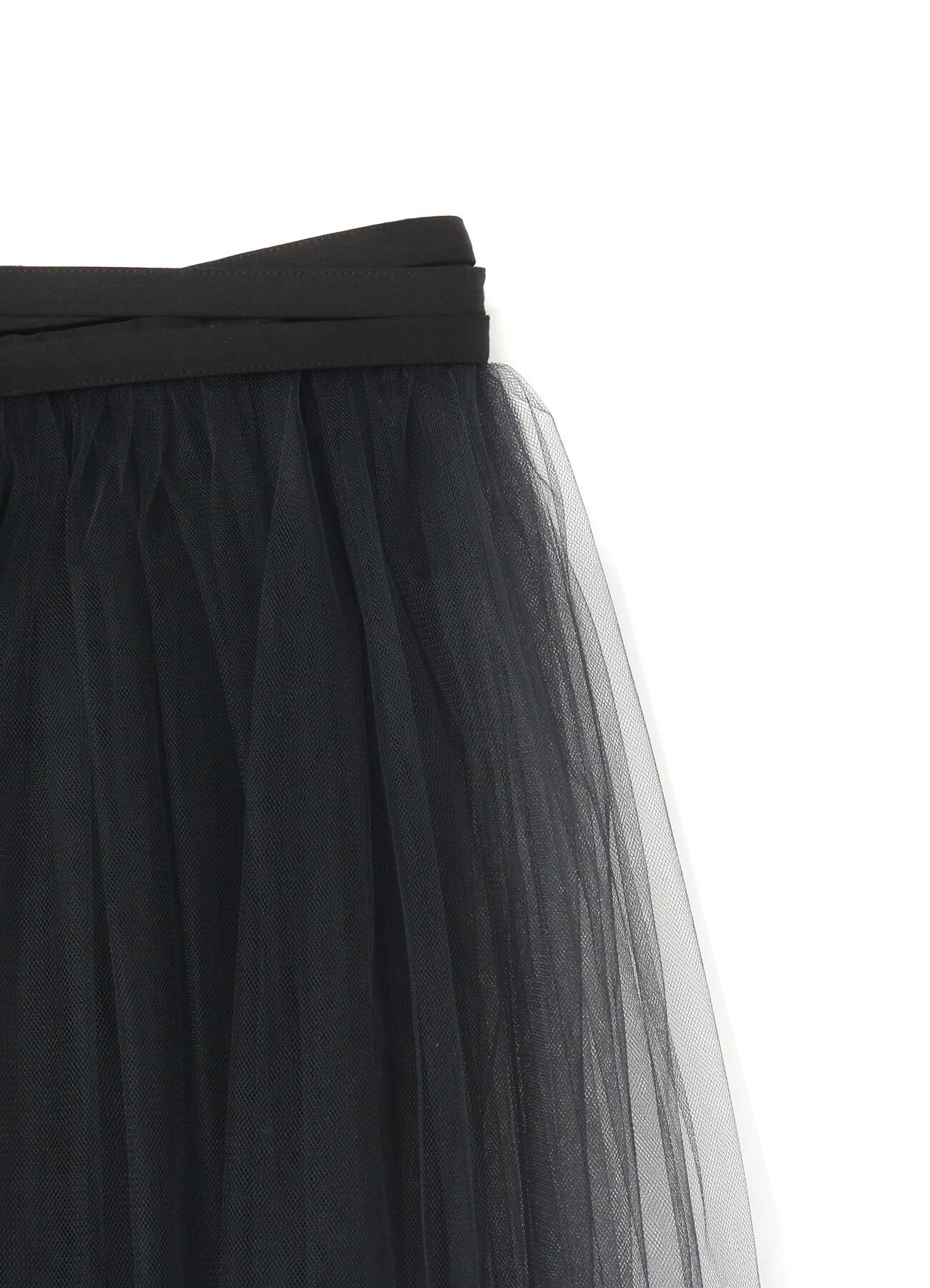 [LIMI feu 20th Anniv. Collection]Ny/Tulle Wrap Skirt