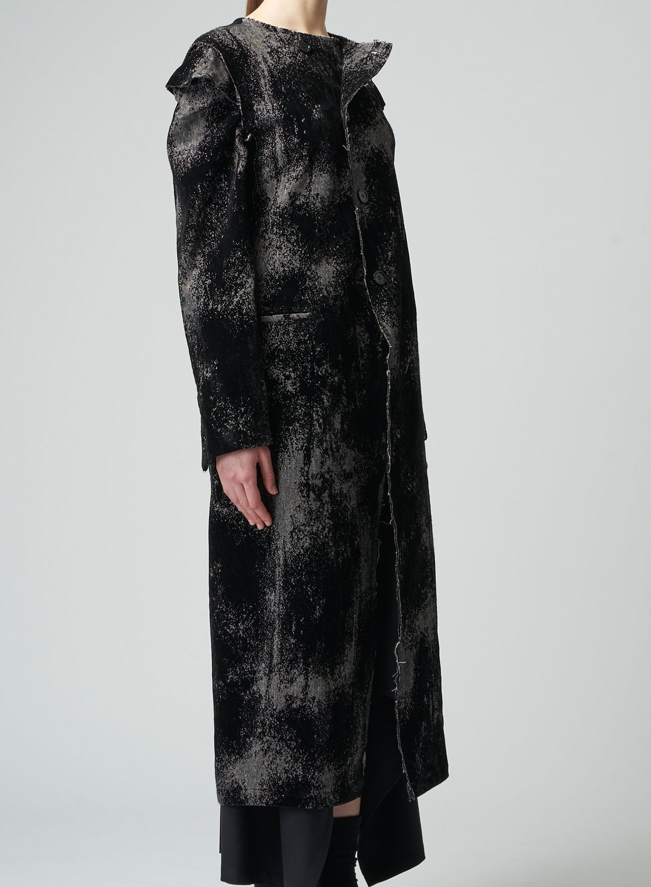 COAT WITH GUSSETED SLEEVES(S Black): LIMI feu｜THE SHOP YOHJI YAMAMOTO