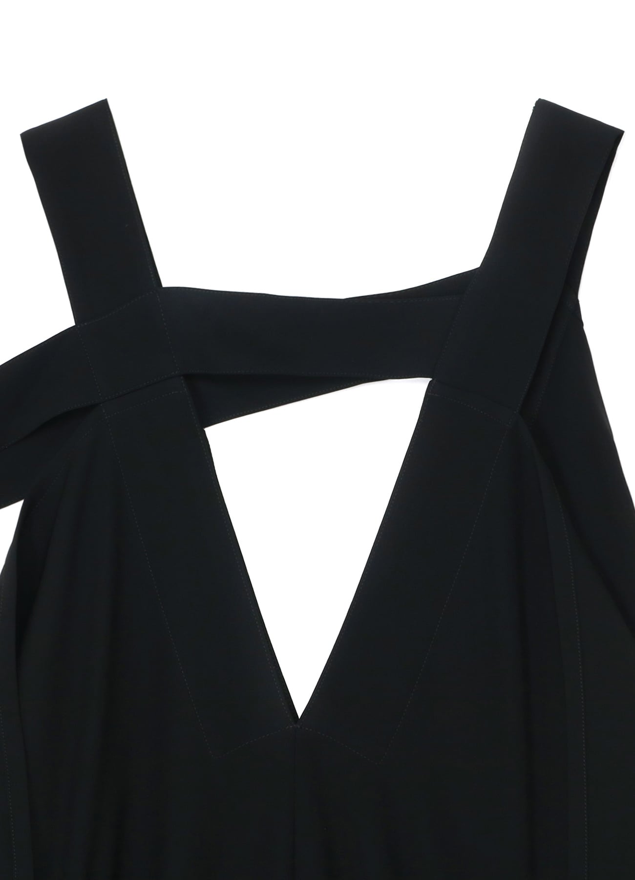 SQUARED DRESS WITH DOUBLE LAYER SATIN(S Black): LIMI feu