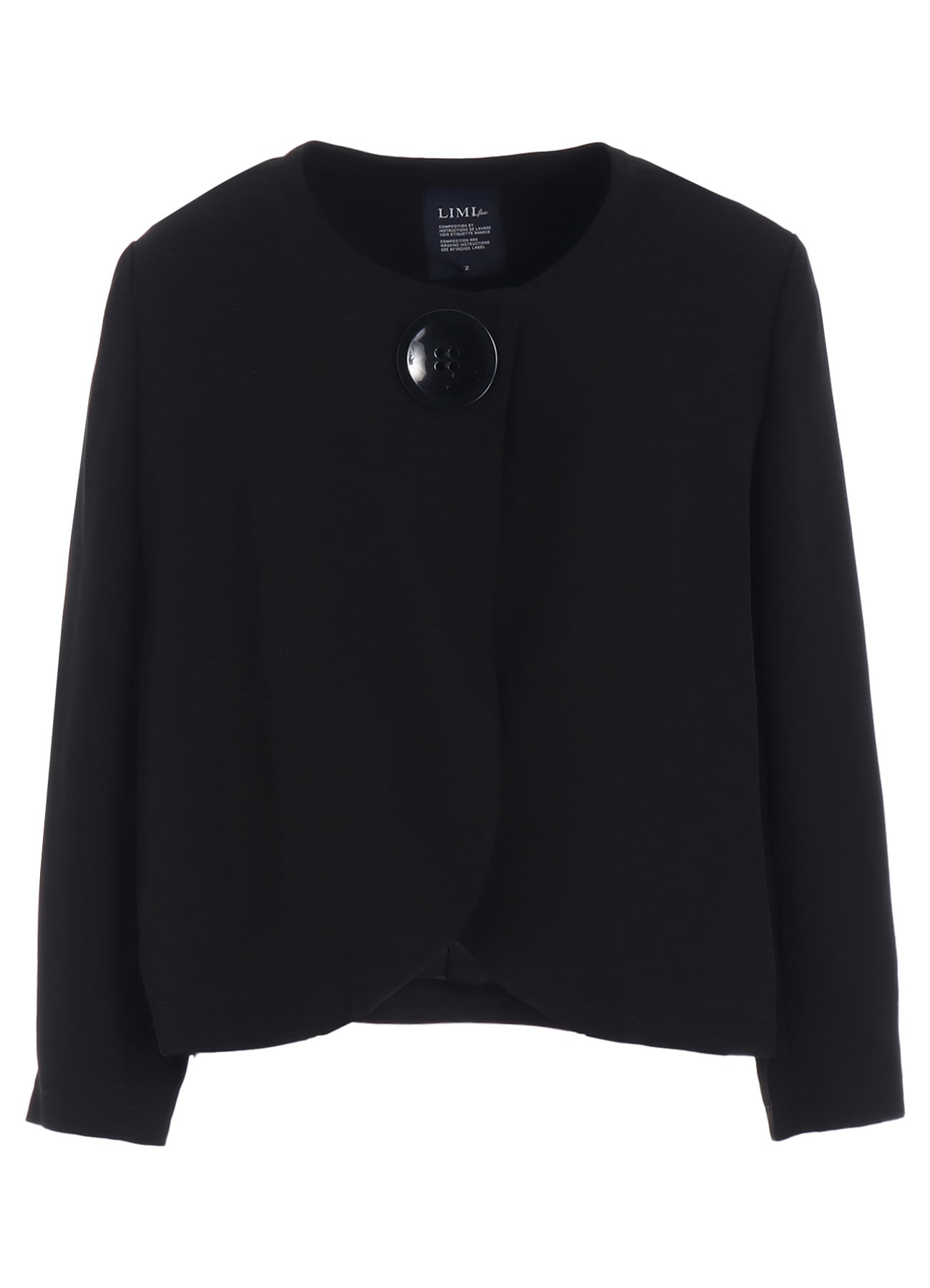 DOUBLE SATIN COLLARLESS JACKET