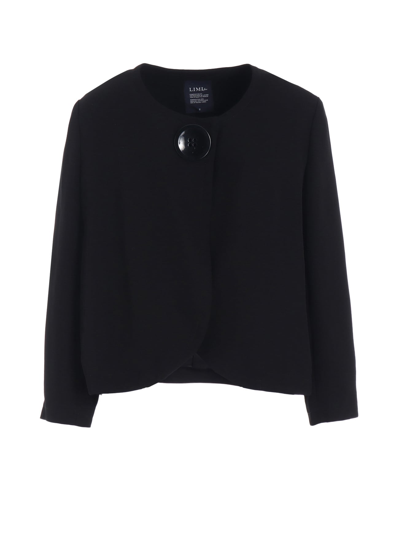 DOUBLE SATIN COLLARLESS JACKET