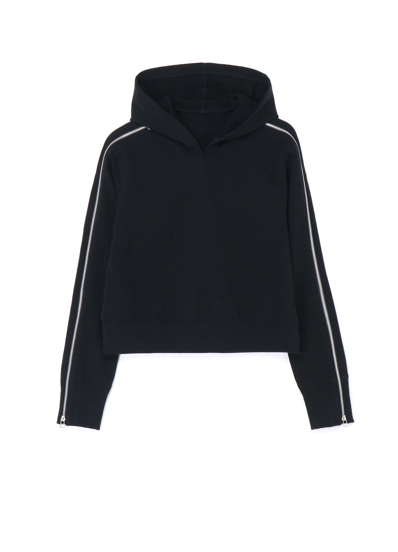 FRENCH TERRY PULLOVER HOODIE WITH SLEEVE ZIPPERS