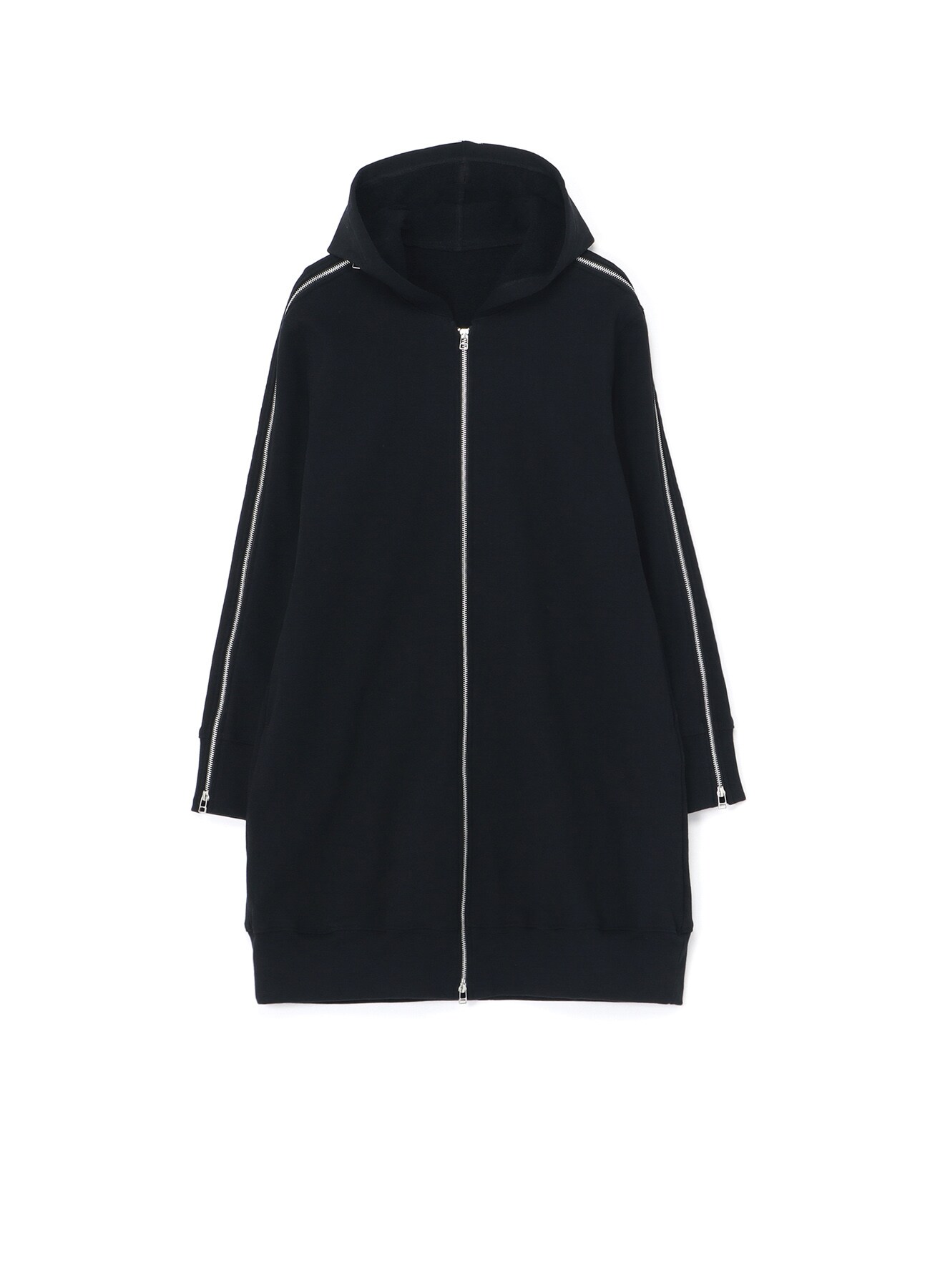 FRENCH TERRY ZIP-UP HOODIE WITH SLEEVE ZIPPERS