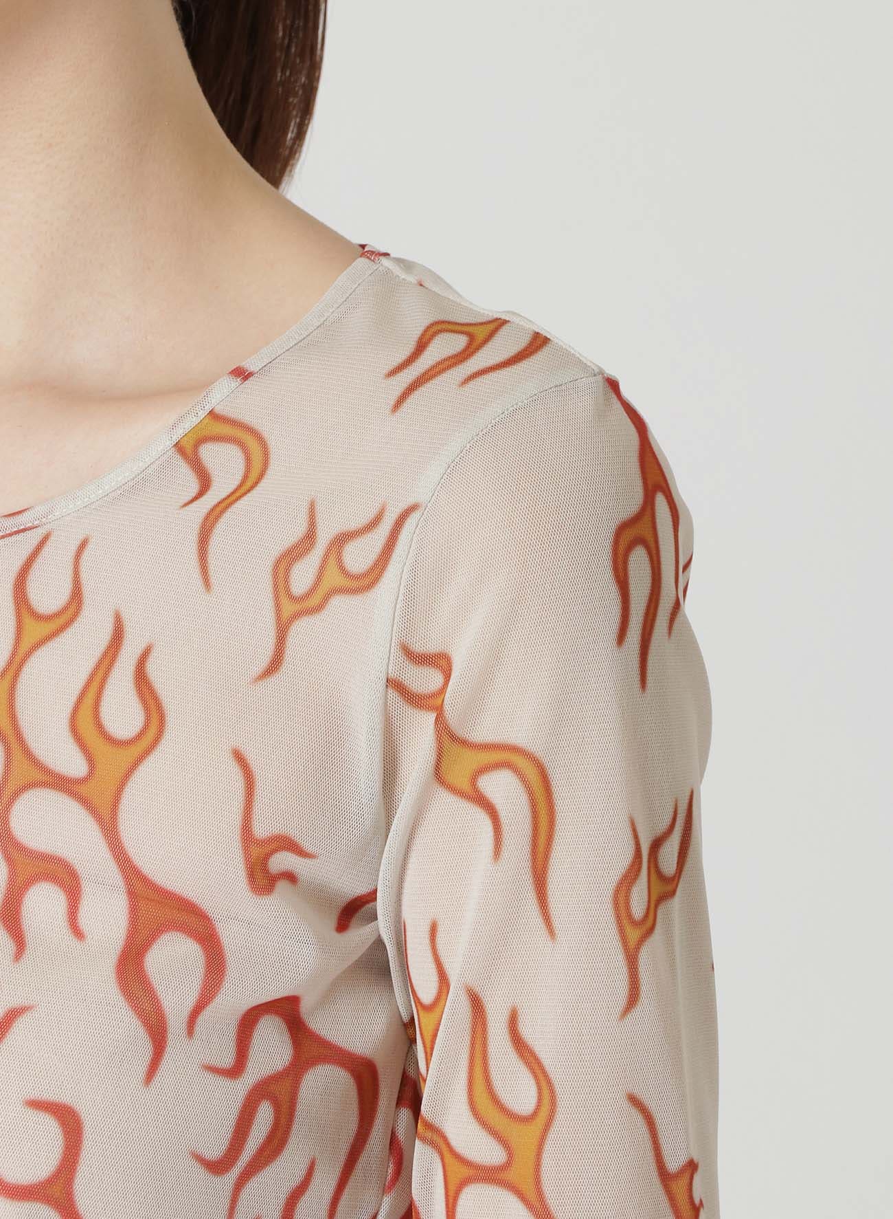 FIRE PRINT SLIM FIT TOP