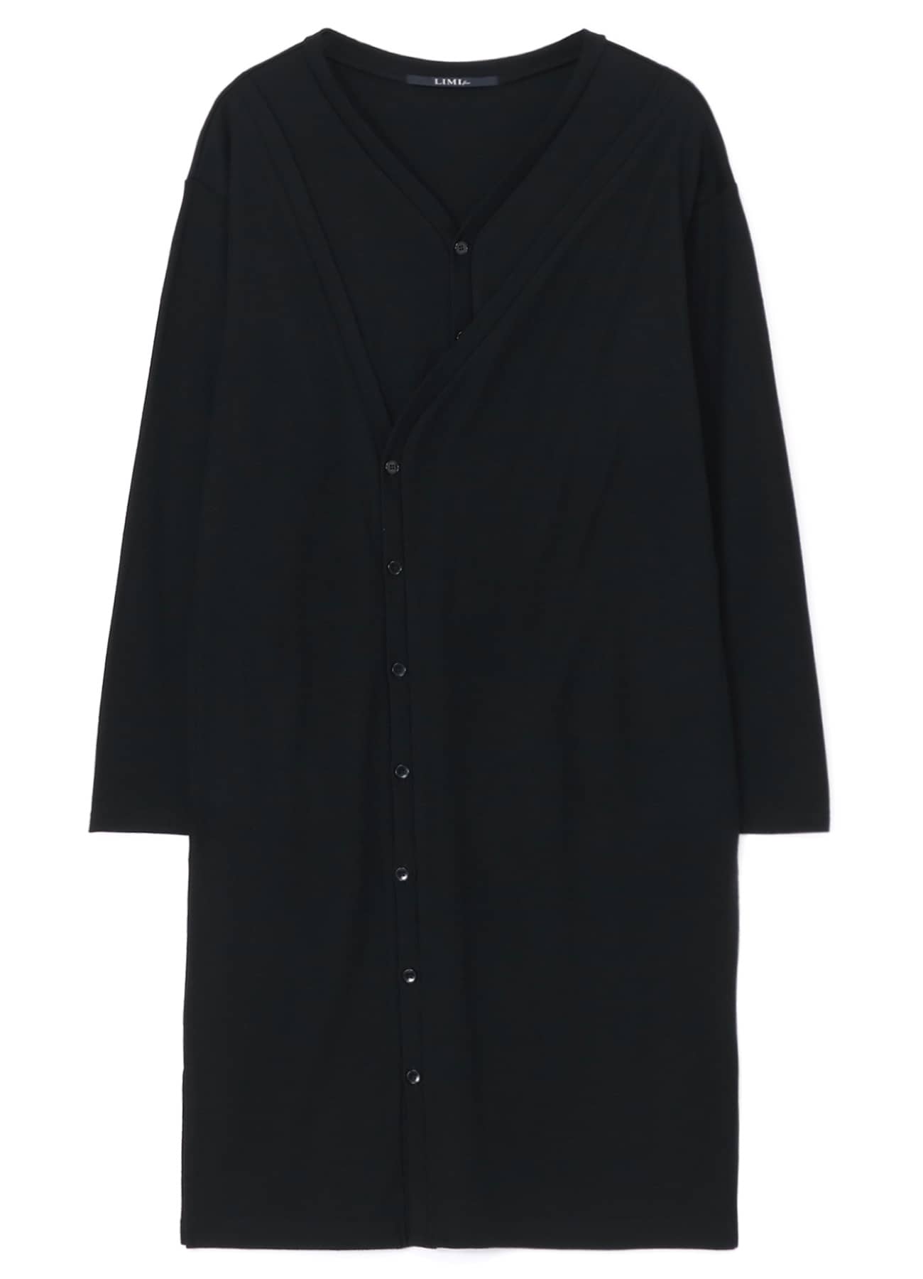 WOOL  LAYERED LONG CARDIGAN