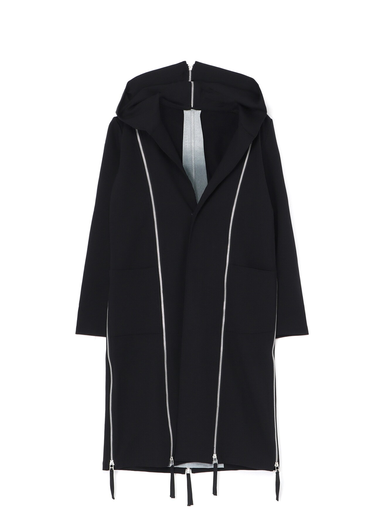 PONTE ROMA COAT WITH MULTIPLE ZIPPERS