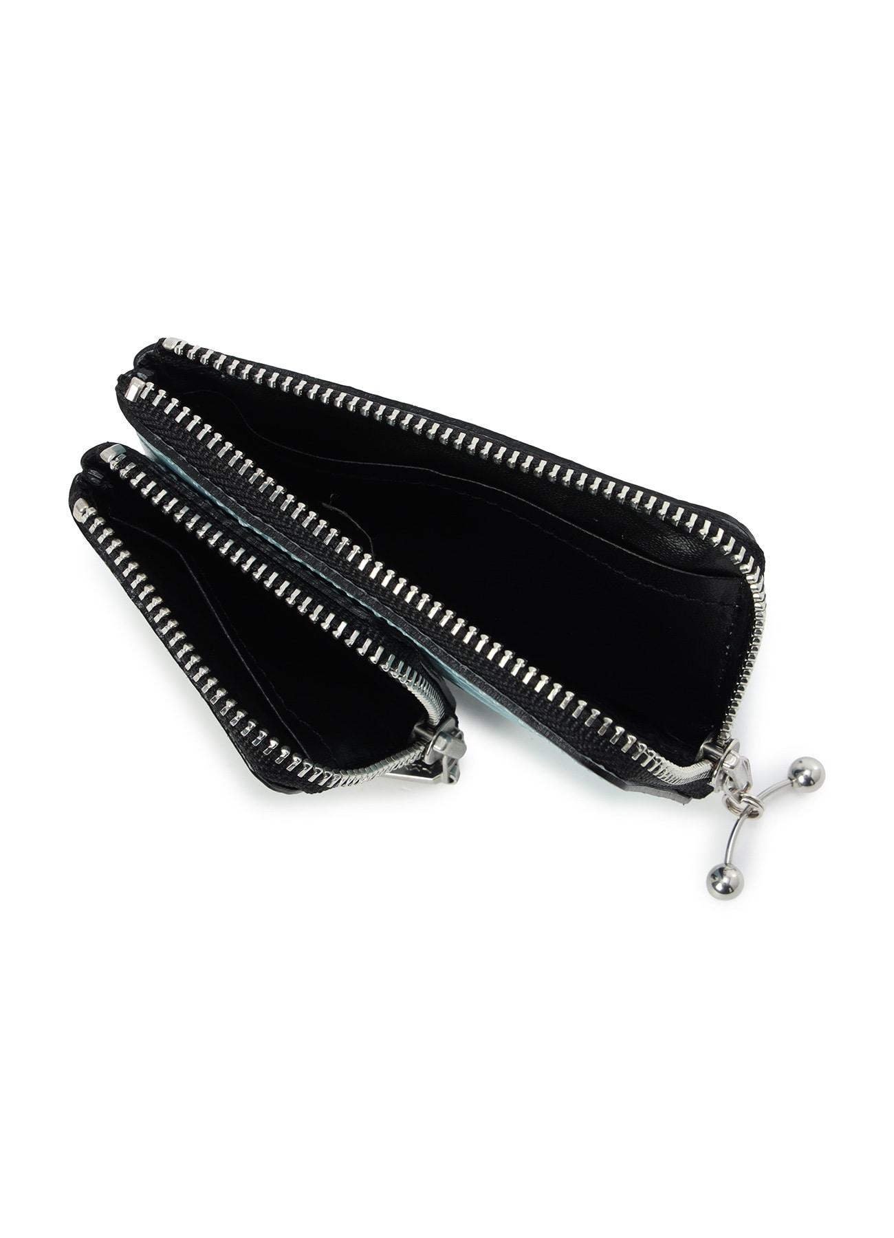 CROC+ SNAKE EMBOSSED LEATHER W SMALL WALLET