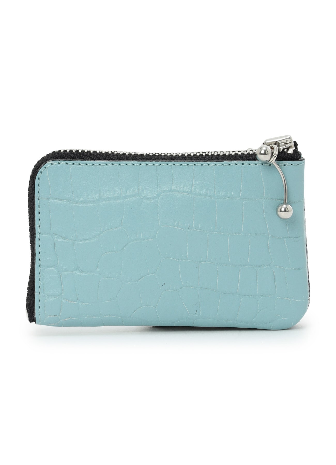 CROC+ SNAKE EMBOSSED LEATHER W SMALL WALLET