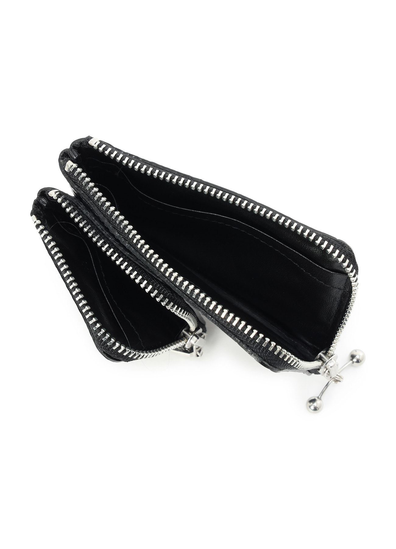 CROC+ SNAKE EMBOSSED LEATHER W SMALL WALLET