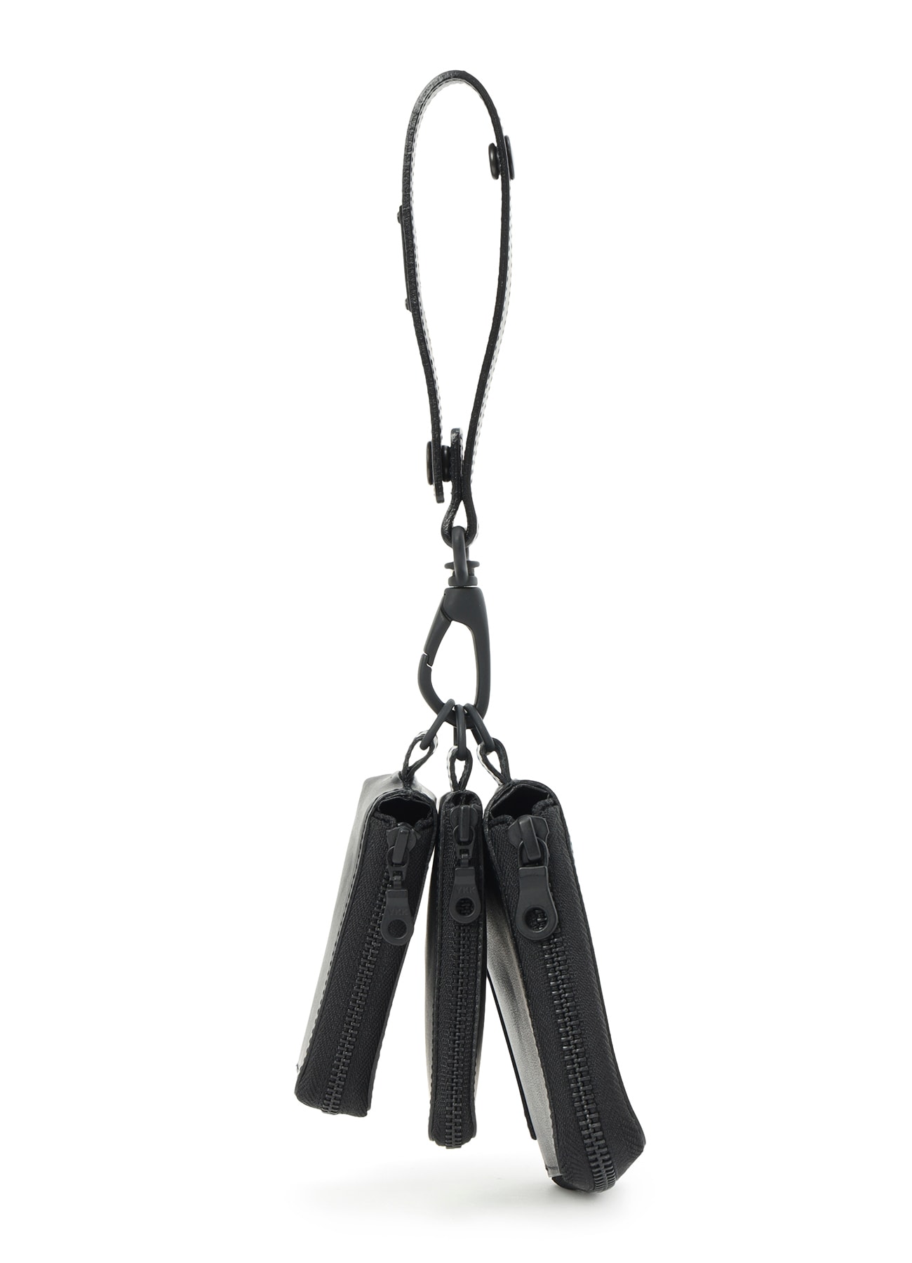 MATTE STEER LEATHER  3LAYERS POUCH