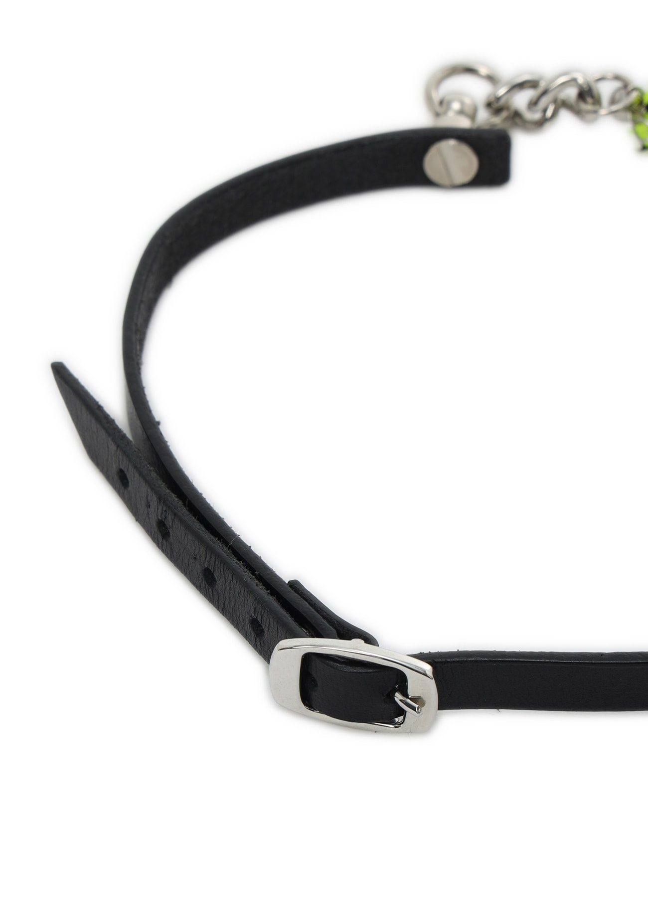 SEMI MATTE KIP LEATHER  SPIKE LEATHER CHOKER