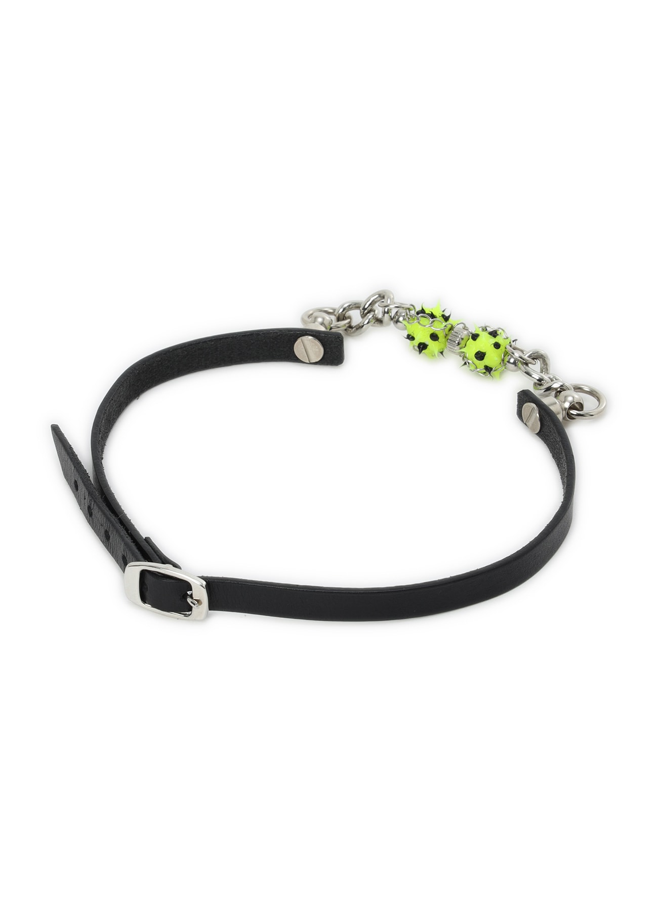 SEMI MATTE KIP LEATHER  SPIKE LEATHER CHOKER