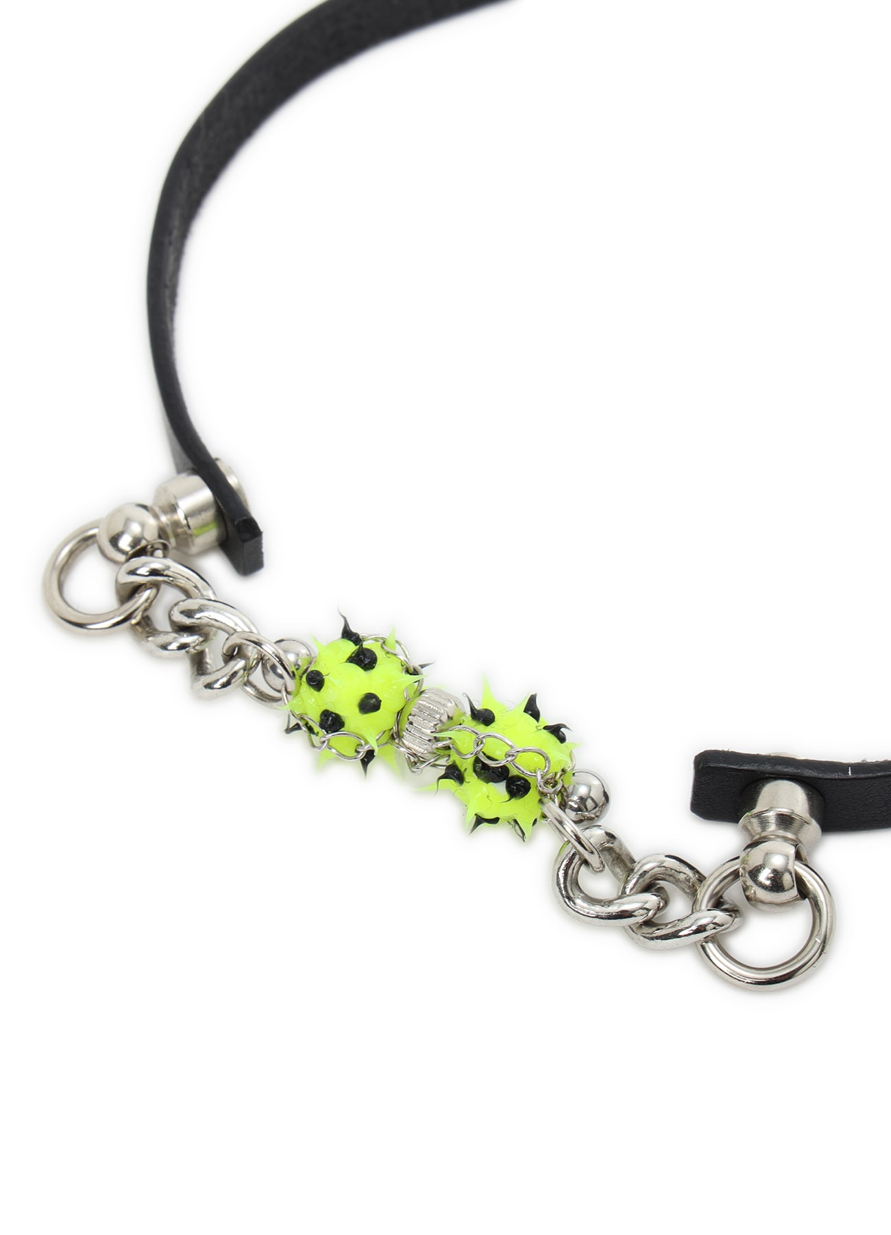 SEMI MATTE KIP LEATHER  SPIKE LEATHER CHOKER
