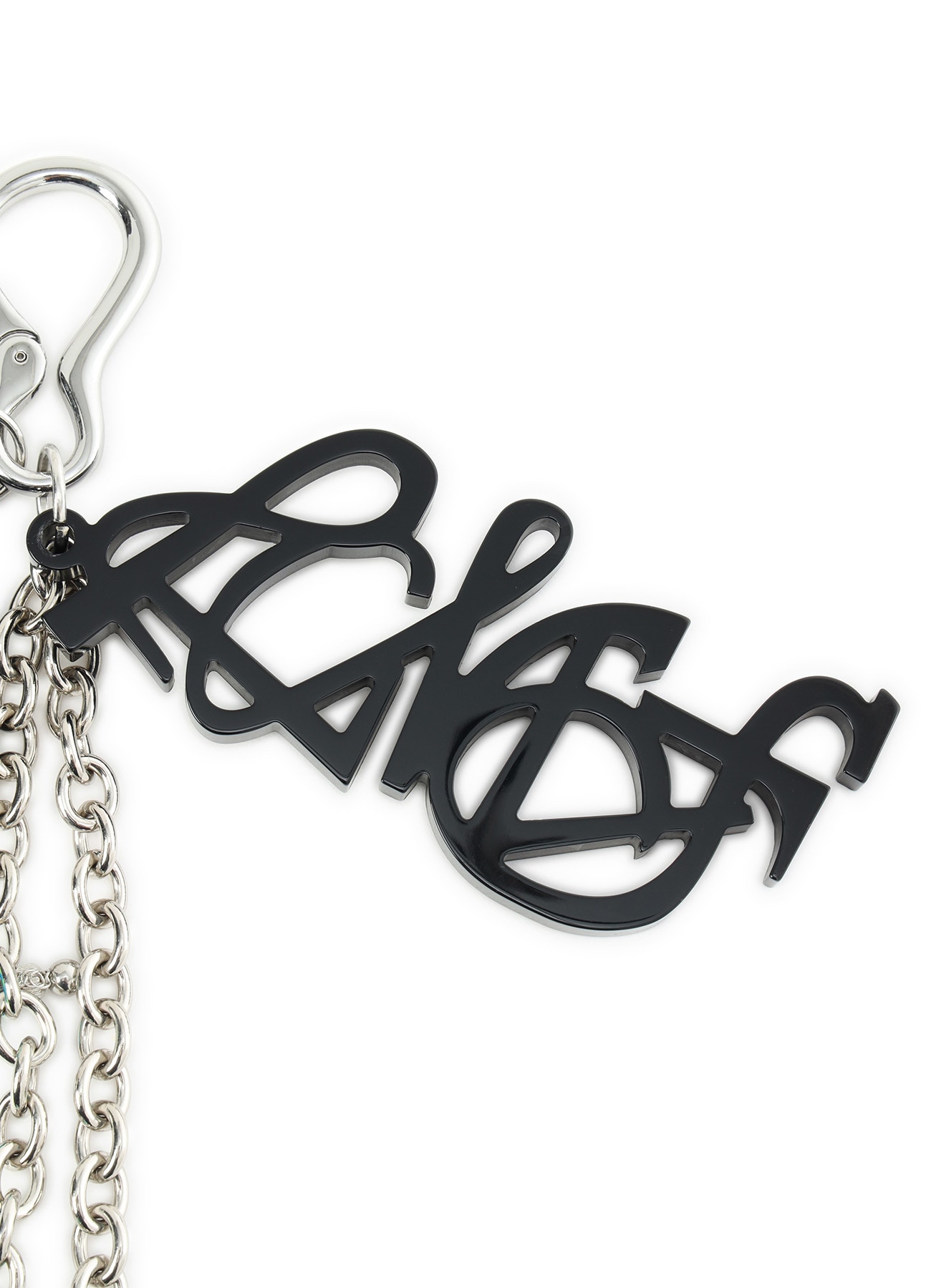 TANNED LEATHER+ ACETATE SPIKED MULTI HOLDER