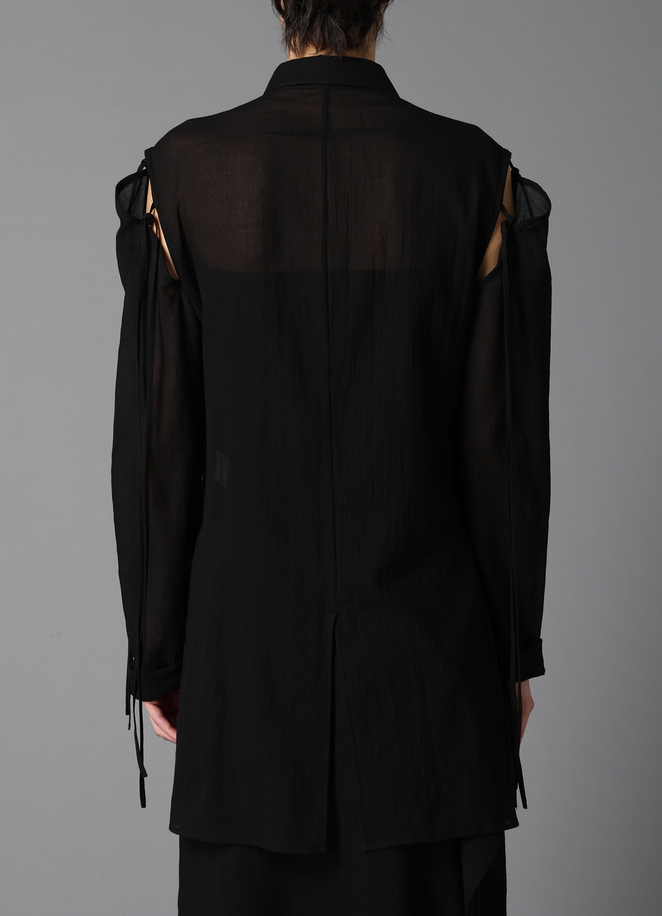 COTTON CHIFFON STRING BLOUSE A