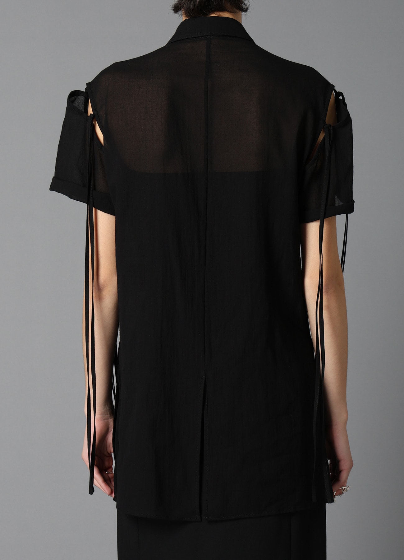 COTTON CHIFFON STRING BLOUSE B