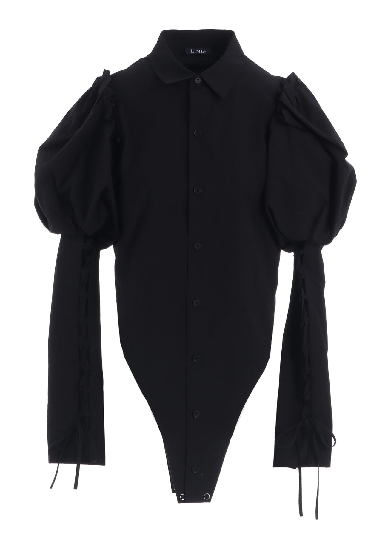 TYPEWRITER  LACE UP SLEEVE BLOUSE