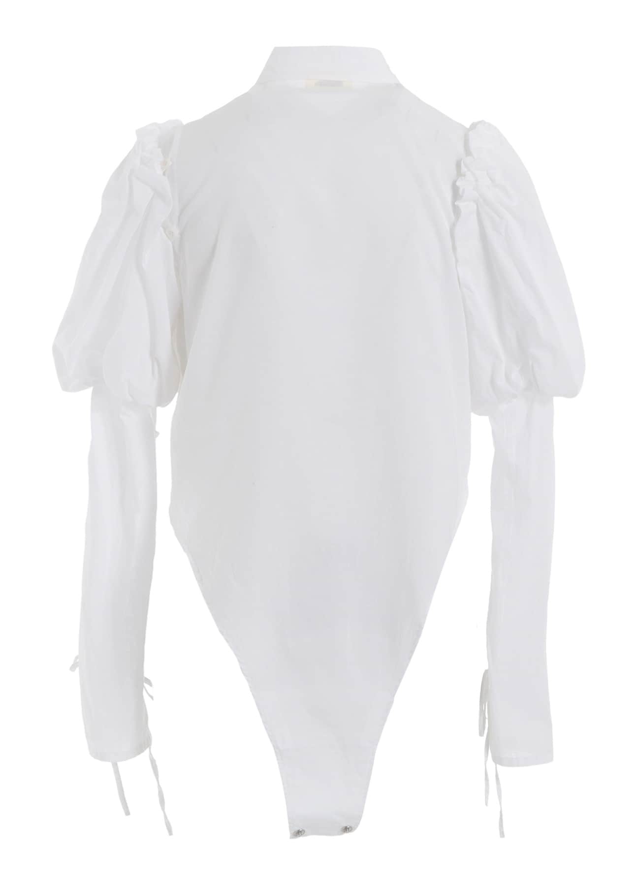 LAWN LACE UP SLEEVE BLOUSE