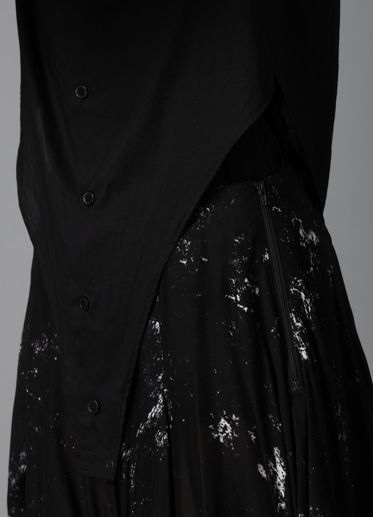 LAWN LACE UP SLEEVE BLOUSE