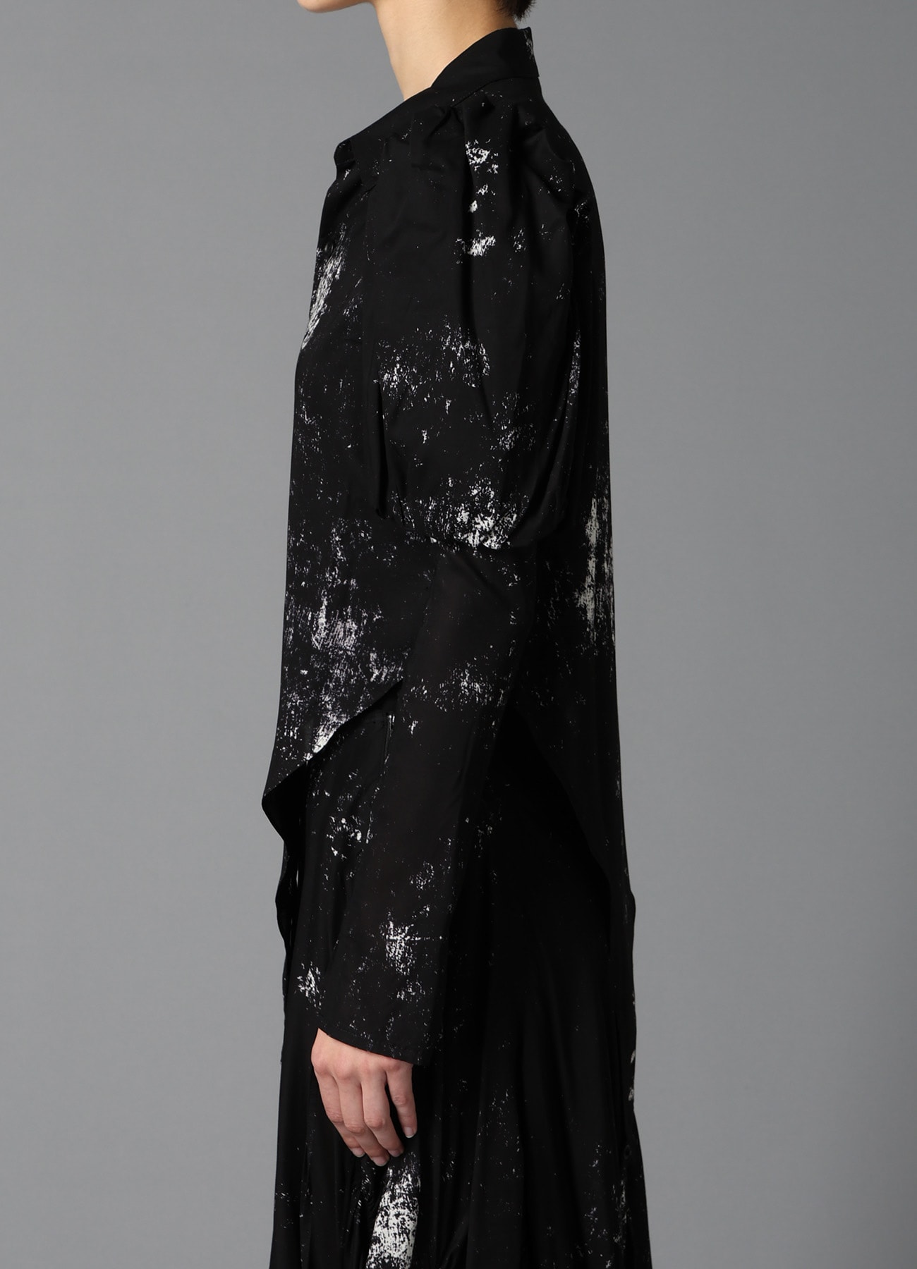 GALAXY PT LACE UP SLEEVE BLOUSE