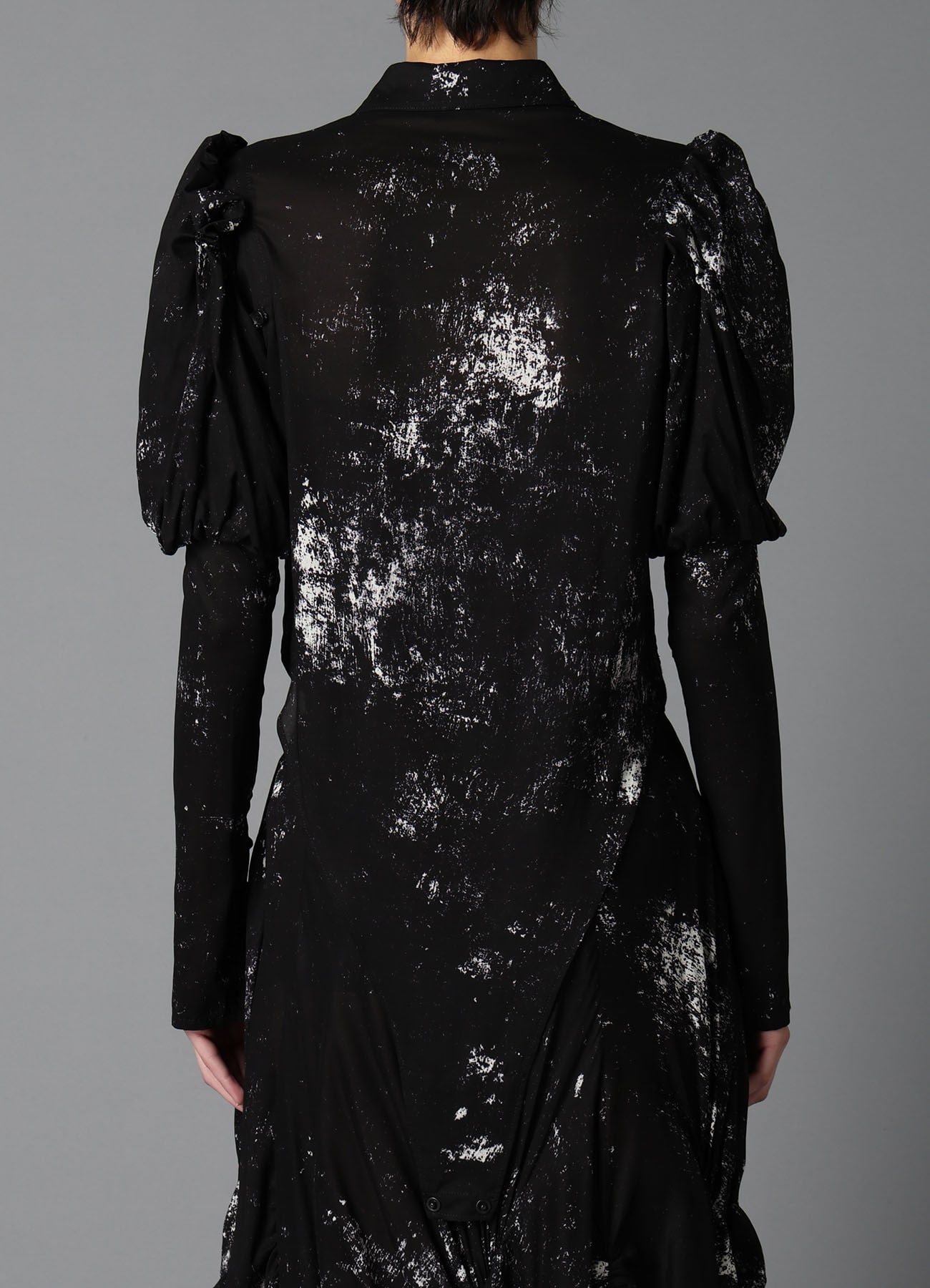 GALAXY PT LACE UP SLEEVE BLOUSE