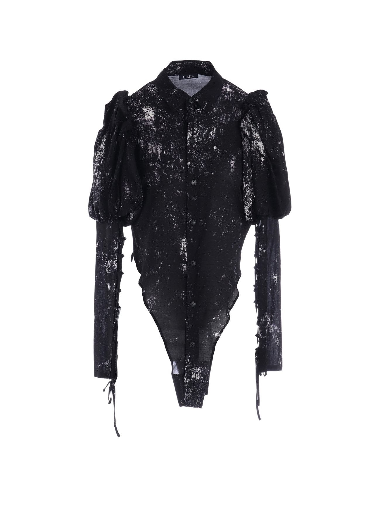 GALAXY PT LACE UP SLEEVE BLOUSE